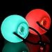 Wanby 1 Pair Spinning Led POI Thrown Balls Light Toy for Professional Belly Dance Level Hand Props, Multicolor