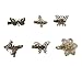 yueton?Pack of 6 Vintage Hairpin Butterfly Dragonfly Flower Shape Hair Clip Headwear Lady Hair Accessories