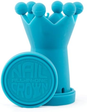CRUZ CULTURE NAIL CROWN ALL-IN-ONE COLOR CHANGING - TEAL (FREE METAL DAB TOOL SCOPPER &amp; NEEDLE POINT 4.5")