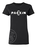 S&W Women's Packin Tee w/ Side Print in Black
