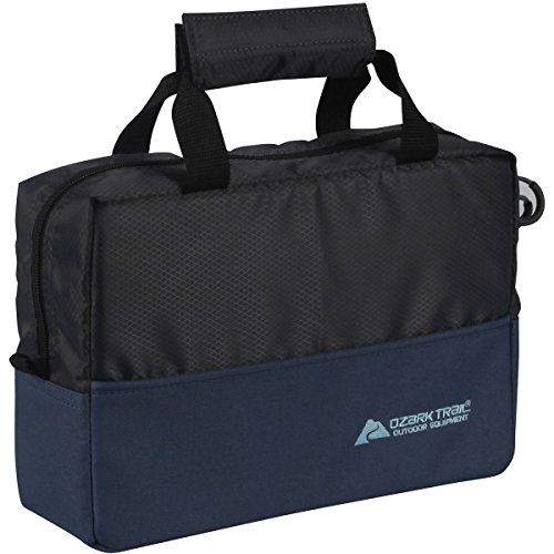 Ozark Trail Fishing Tote with Trays, Blue, 11 x 3.5 x 7.7