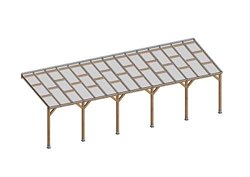 Chalet-Jardin Toit Couv' Terrasse Bois 3X9,2 Toit