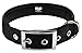 Downtown Pet Supply Deluxe Dog Collar - Padded Adjustable Dog Collar with Metal Buckle & D-Ring - Machine Washable & Water Resistant Thick Dog Collar - Black - L - Large Dog Collar