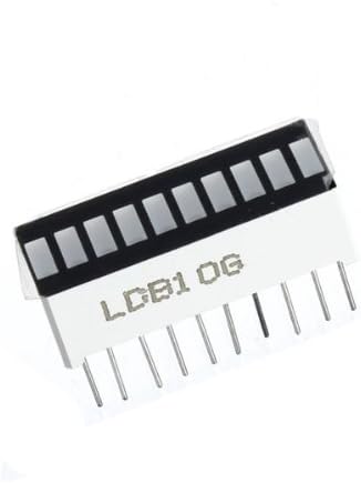 10 Pcs 10 Segment Digital Red Green Yellow LED Bar Bar-graph Display - Green