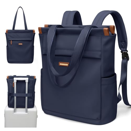 GOLF SUPAGS Convertible Notebook Handtasche, Laptop Rucksack für Damen mit Laptopfach, 15.6 Zoll Stylisch Tagesrucksack, für Schule, Uni, Reisen, Arbe