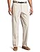 Haggar Mens Haggar Comfort Belted Poplin Flat Front Pant