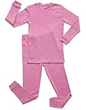 Leveret Marled Pink 2 Piece Pajama 6 Years