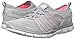 Skechers Sport Women's Gratis Enticing Fashion Sneaker, Gray/Neon Pink, 7.5 M US