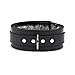 VP Leather BerlinX Lockable Collar Handmade Leather Choker (Black, Small)