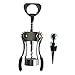 Wing Premium Corkscrew Wine Bottle Cork Opener used by Waiter's Professionals all-in-one with Bonus Set Wine Bottle Stopper for Wine Enthusiast Waiters and Bartenders - Best Wine Opener