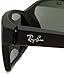 Ray-Ban RB4151 - BLACK RUBBER Frame CRYSTAL GREEN Lenses 59mm Non-Polarized