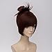 netgo Brown Cosplay Wig with Ponytail Heat Resistant Custome Halloween Wigs for Women Girls