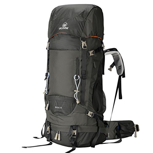 70l large capacity outdoor mountaineering bag climbing rucksack h…