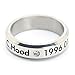 Fanstown Hood Handmade Titanium Birthday Ring Necklace