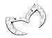 PROMOTORING For 04-09 MAZDA3 / MAZDASPEED3 EVIL 'M' REAR TRUNK EMBLEM BADGE - GLOSS BLACK