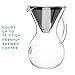 Pour-Over Coffeemakers with Handle - Durable, scratch resistant borosilicate glass manual slow pour over coffee maker (35oz - 7 cup)