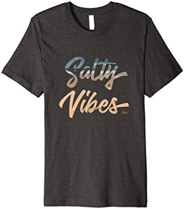 Mens Salty Vibes Tshirt Medium Dark Heather