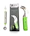 Slice Pro - #1 Rated Professional Watermelon Carving Kit - 1 Watermelon Slicer with Ergo Handle + 1 Carving Tool (Melon Baller and Rind Carving Tool)
