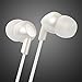 Earbuds with Microphone Dairle Smart Size for Small Ear Mobile Phone Earphone with MIC for iPhone Android Phone (White)