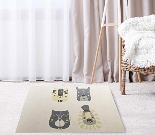 LUUK LIFESTYLE Children's rugs, different patterns and designs, play mat, 60x90 cm, Ideal for nursery, baby room, baby gift, children's gift