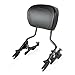 XMT-MOTO Black Detachables Sissy Bar Upright w/Pad +4-Point Docking Hardware Kit(Replace for Part Number 52300354) fits for Harley-Davidson Touring Models 2014-2020