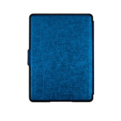Lywey Smart Ultra Magnetic Case Cover For Amazon Kindle (8th Generation) 6 inch Light Cover With Auto Wake/Sleep, Not For Paperwhite (Dark Blue) - Thumbnail 3
