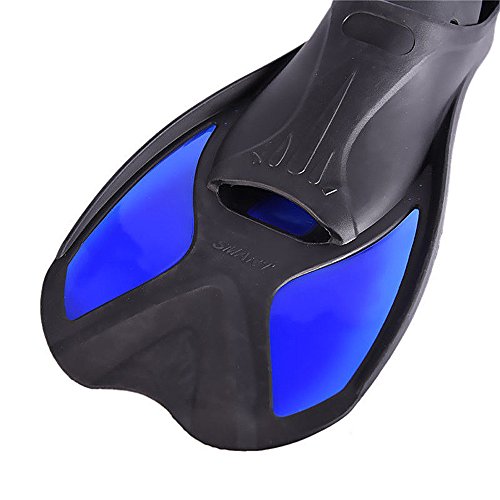 VEY Silicone Flippers fins for snorkeling diving swimming Adults/Children Blue