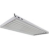 VIVOSUN 4ft 8 Lamp T5 HO Fluorescent Grow Light Fixture - UL listed, High Output Fluorescent Tubes