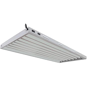 VIVOSUN 4ft 8 Lamp T5 HO Fluorescent Grow Light Fixture - UL listed, High Output Fluorescent Tubes