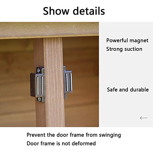 ZHOUAICHENG Outdoor Holz Gartenschrank Lagerung Schuppen Schrank Werkzeugschrank für wasserdichte Sonnencreme Innenhof… – Bild 6