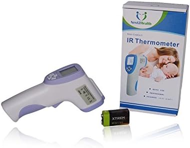Baby Infant Kids Non-Contact Digital IR Thermometer With LCD Light And Digital Displayed - Light Purple