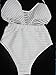 Viqiv Women's Sexy V Neck Halter Hollow Out One Piece Beachwear Swimsuits