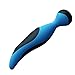 ROWAWA Silicone Massager Rechargeable and Waterproof 7 Speed Body Massager Electric Handheld Massager for Women Blue