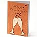 Happy Anniversary Wooden Card with Stand. Wood Wedding Anniversary Present for Him, Husband or Her, Wife. Handmade.