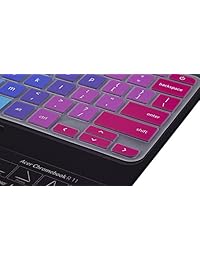 Cobertor de teclado para Acer Chromebook Keyboard, ultra fino, antipolvo para Acer Chromebook 11 CB3-131   Chromebook R 11 CB5-132T   13.3 pulgadas Chromebook R 13 CB5-312T Chromebook US Layout, Arcoiris (Rainbow)