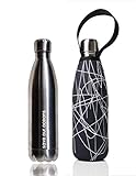 BBBYO Premium Double Wall Insulated Stainless Steel Water Bottle + Protective Carry Cover COMBO available in 17oz, 25oz and 34oz sizes. GREAT VALUE, BOTTLE AND COVER!!!