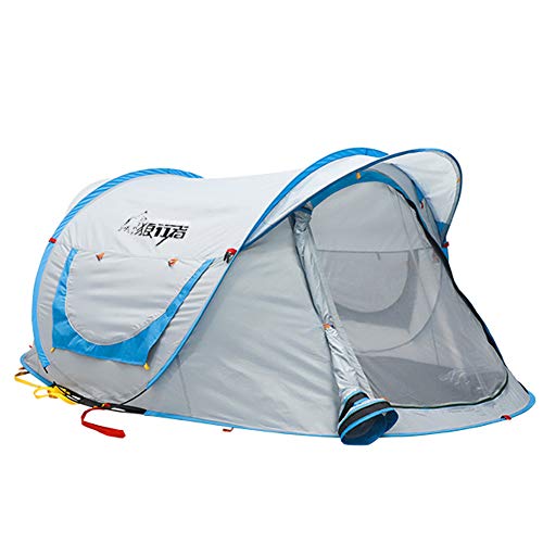 WOLF WALKER Pop Up Tents for Camping, 4 Person Instant Set Up Dome Tent for Family Outdoor