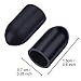 Shappy 100 Pack Liquor Bottle Pour Dispenser Spout Dust Covers Pourer Cap Rubber, Sauce Bottle Caps, Black