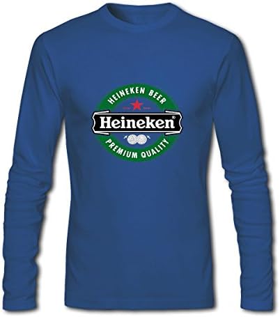 Yangshan Lin Heineken Logo men's Crew Neck Tee shirt Blue X-Large
