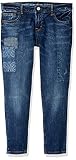 Gymboree Girls' Big Super Skinny Jeans, Patch/Repair Denim, 10