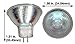 Sterl Lighting MR11 12V 10W Halogen Bulb, 130Lm, 1.37Inch, 2700K Warm White Clear Halogen Reflector Light Bulb, GZ4 Bi-Pin Base, Fiber Optic Bulb, Landscape, Stove-Top, Range Hood, 4 Pack,