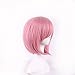 MOCOO High Quality Short Spiky Heat Resistant Hair Wigs Fashion Men's Cosplay /Party Costume Wigs (Pink) JF003PK