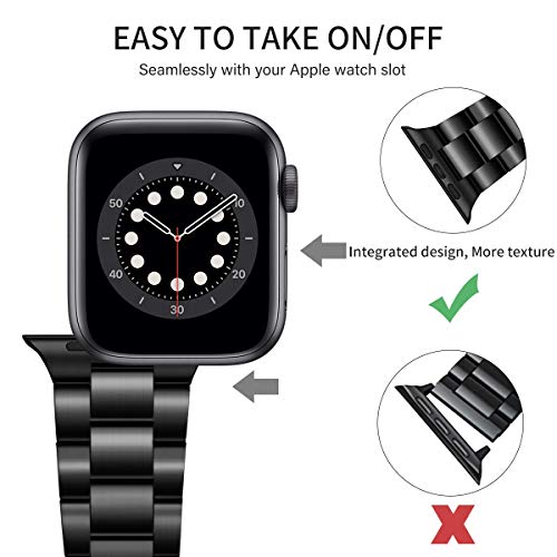 ایگرد | قیمت و خرید Steel Band Compatible with Apple Watch Bands 44mm 42mm,  Business \u0026 Leisure Upgraded Stainless Steel Metal Solid Replacement Strap  for iWatch Series 6/5/4/3/2/1 \u0026 SE Men and