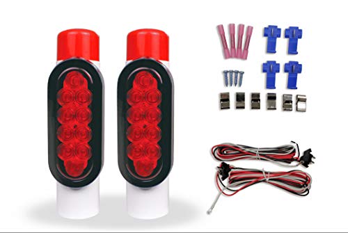 LIBRA Boat Trailer Guide on Post Pipe Guide Light Set LED Submersible DOT EZ Install.