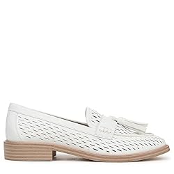 Franco Sarto Womens Carolyn Low Loafer White Cage 5 M
