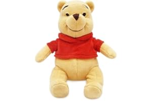 Disney Store Official Mini Bean Bag Plushies - Pooh - Cute Stuffed Animal with Detailed Sculpting, Embroidered Features, & Bean Bag Bottom - Plush Toys for Kids