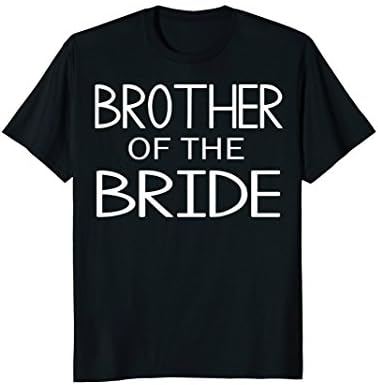 Mens Brother Of The Bride T-shirt Large Black