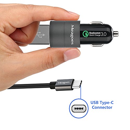 image for Meagoes Fast USB C Car Charger, Compatible for Samsung Galaxy S10 Plus