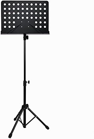 Singdamic Deluxe Music Stand Professional Collapsible Orchestra Conductor Music Stand for Music Sheet - Black