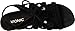 Vionic with Orthaheel Technology Women's Kalie Wedge Sandal,Black,US 8 M